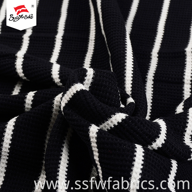 Black White Fashion Stripe Fabric